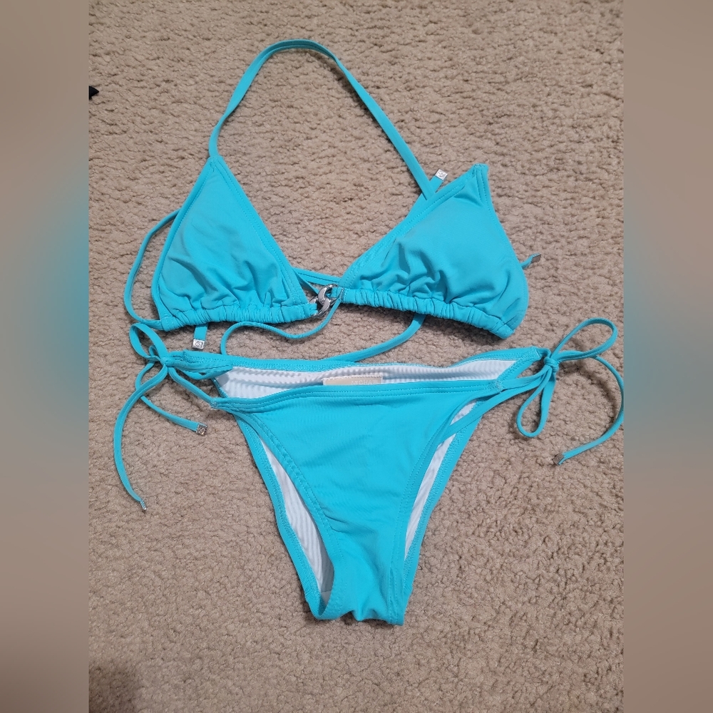 Michael Kors blue bikini